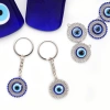 Siyao Accessories Turkish Devil's Eye Keychain Sunflower Diamond Blue Eye Pendant Evil Eye Car Bag Pendant Gift DY-062506 details Picture